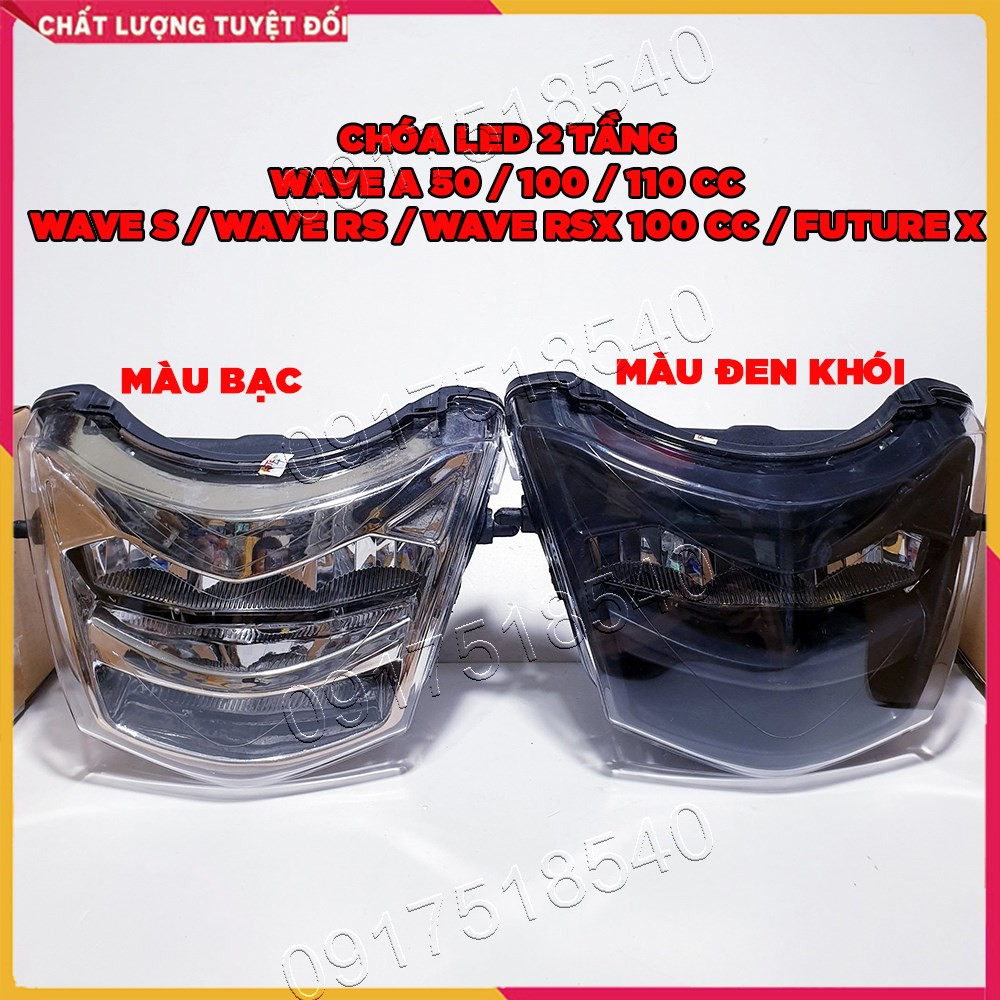 Đèn pha led 2 tầng wave A, wave 50/100/110 wave s, wave rs, wave rsx 100