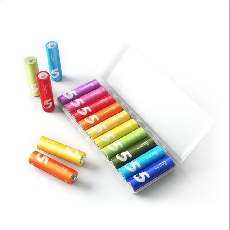 Pin tiểu AA số 5 Xiaomi Rainbow (hộp 10 viên) dung lượng cao