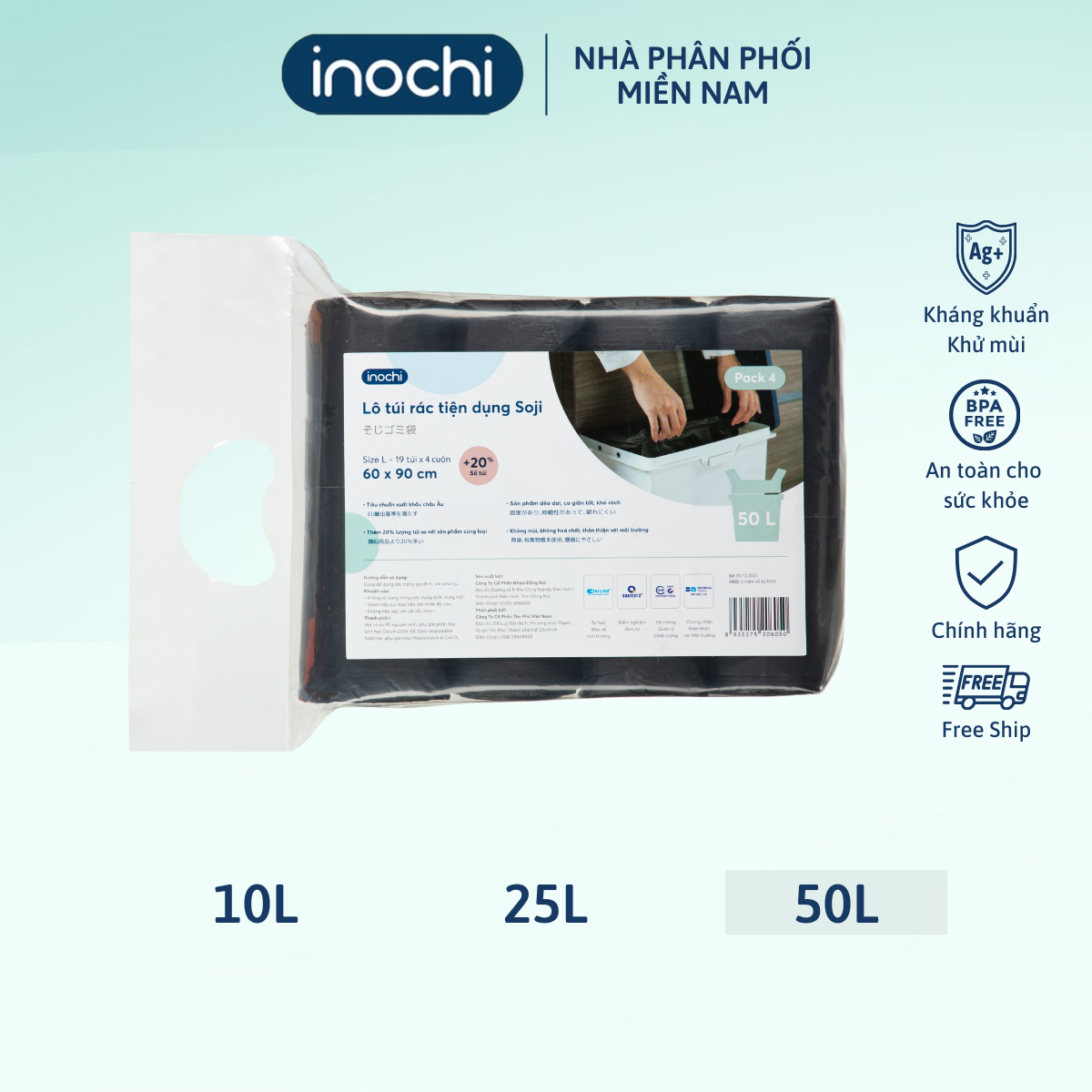 Lô túi rác tiện dụng Soji