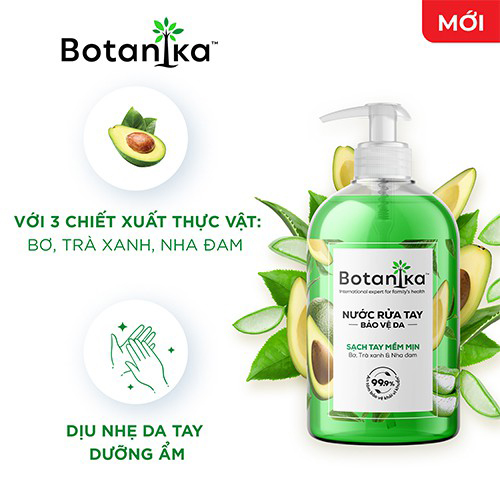 Nước rửa tay Botanika Mềm mịn/Làm bếp 500ml