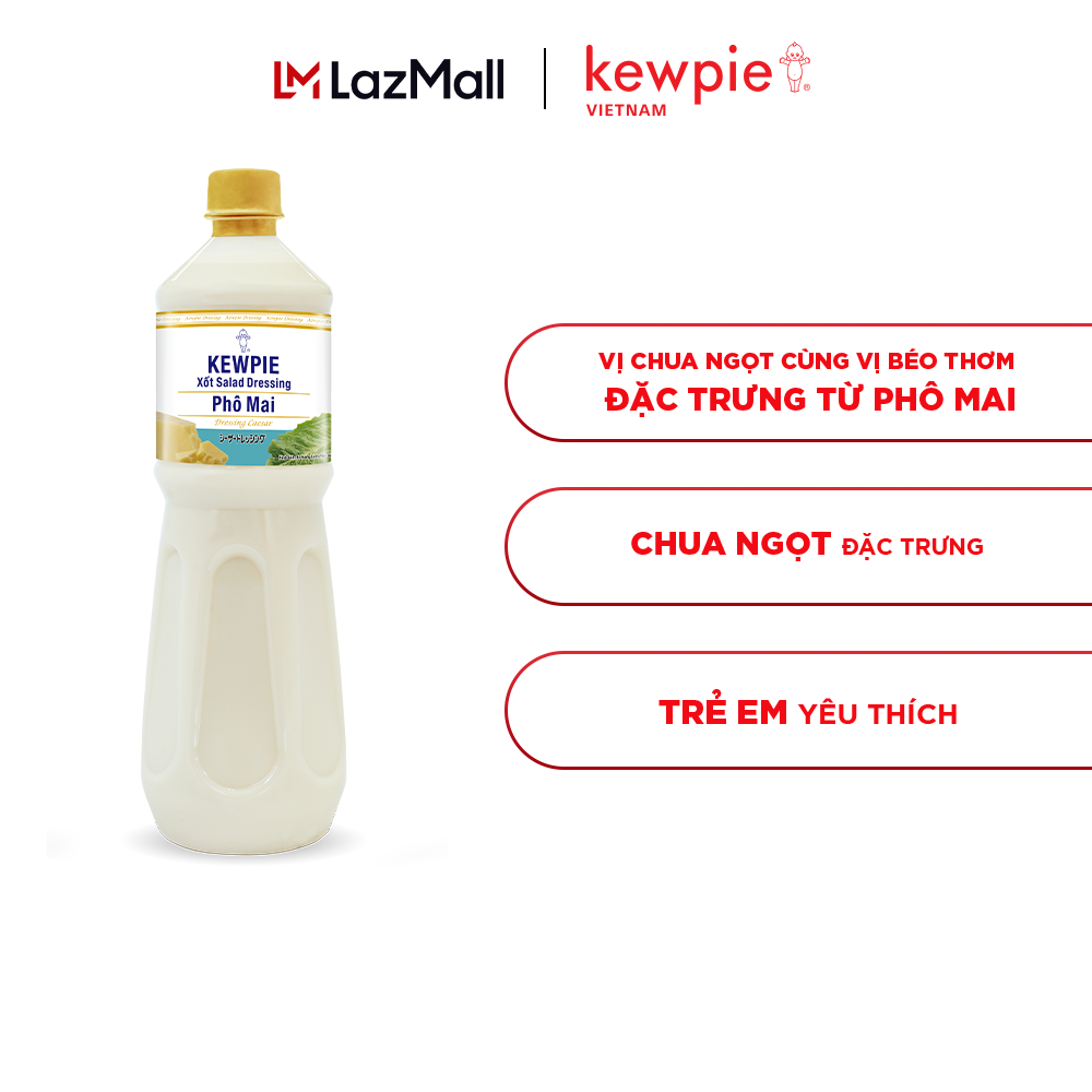 Xốt Salad Dressing Phô Mai Kewpie 1L