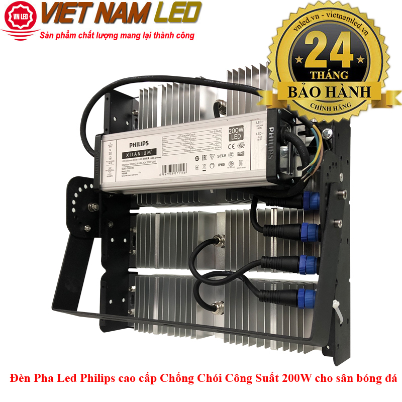 Đèn Pha Led Philips cao cấp Chống Chói Công Suất 200W cho sân bóng đá