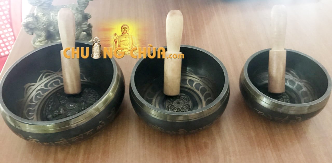 Chuông xoay Nepal Tây Tạng 17.5cm