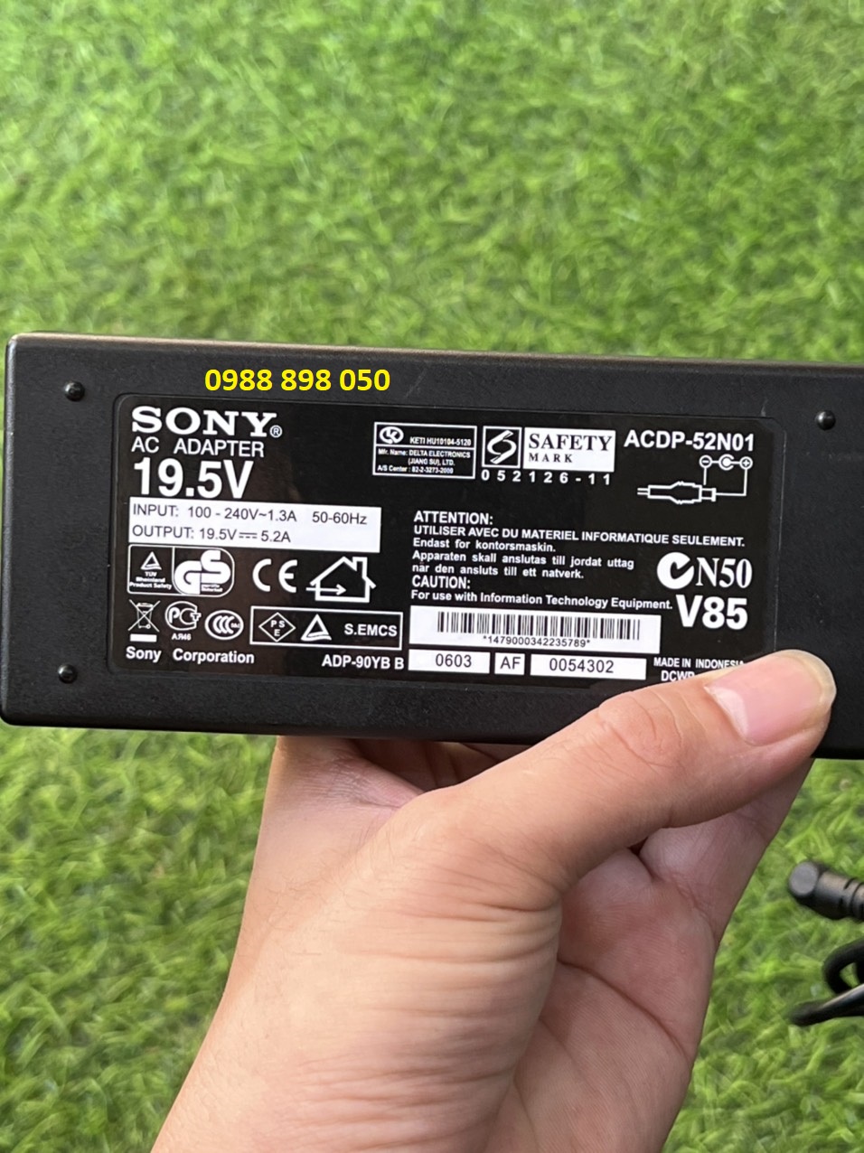 adapter tivi sony 19.5 v 5.2 a