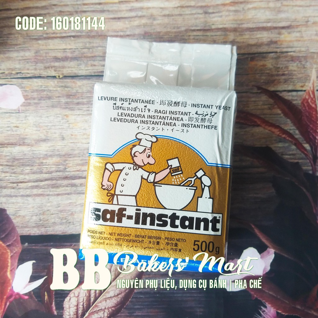 Men khô NGỌT Saf-Instant Vàng - 500gr