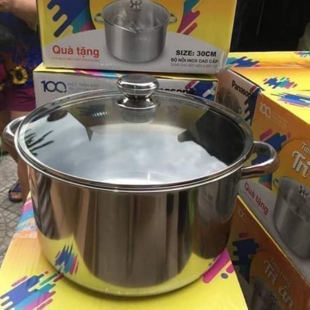 NỒI LUỘC GÀ 30cm INOX CAO CẤP