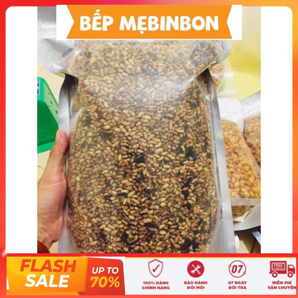 1kg gạo lứt sấy rong biển vị nhạt cho người ăn chay và tiểu đường
