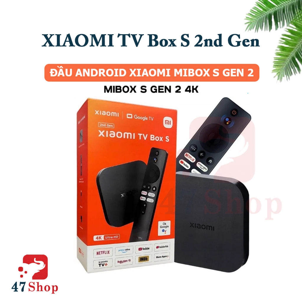 Android tivi box xiaomi mibox s 4k - android tv mi box s 4k mdz-28-aa