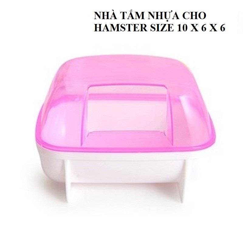Nhà tắm nhựa cho hamster size 10 x 6 x 6 - nhà tắm nhựa - nhà tắm nhựa nhỏ - nhà tắm cho hamster