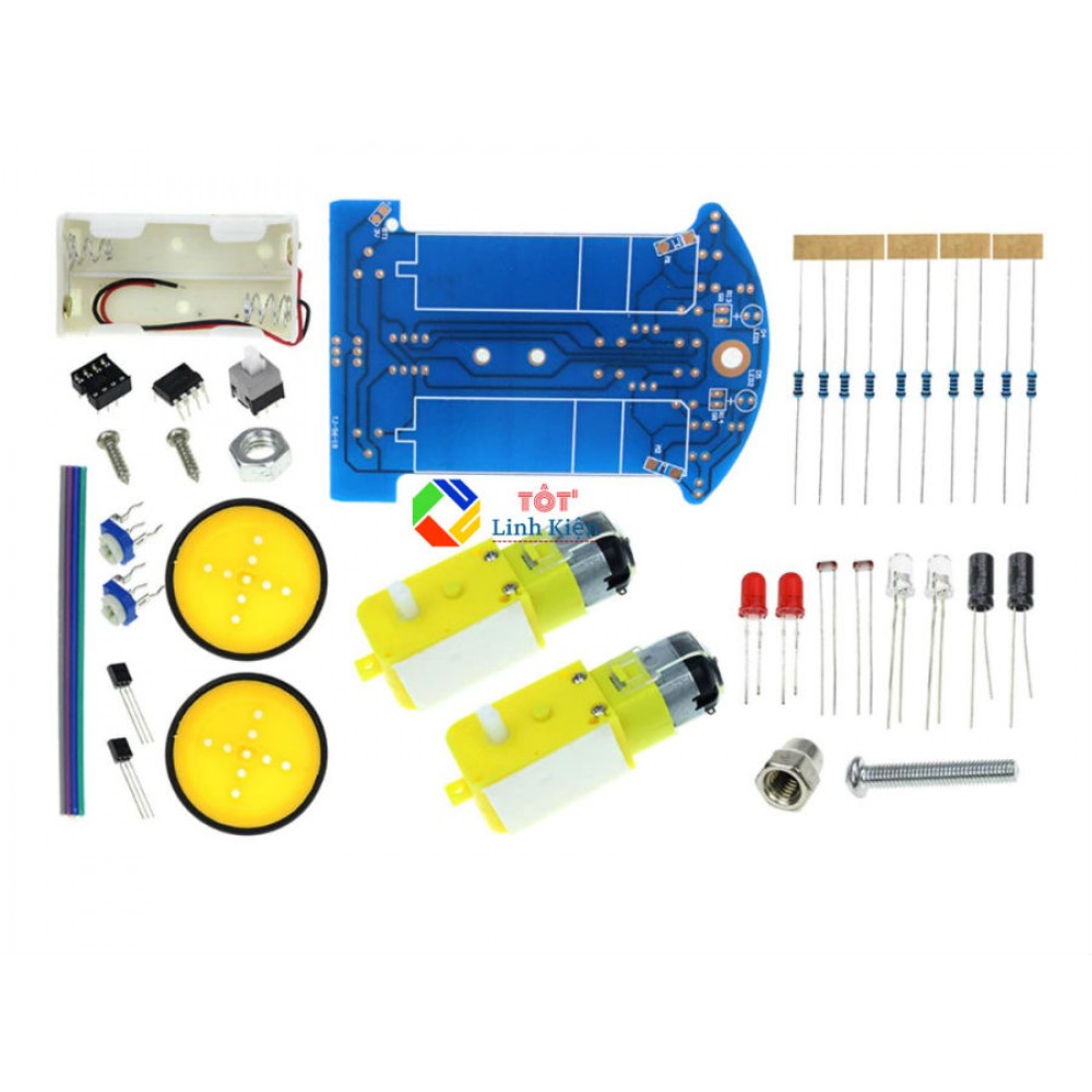 Bộ Kit xe robot dò đường mini DIY D2