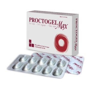 Proctogel Max - Viên uống hỗ trợ điều trĩ nội, trĩ ngoại, phòng ngừa táo bón (Hộp 20 viên) thumbnail