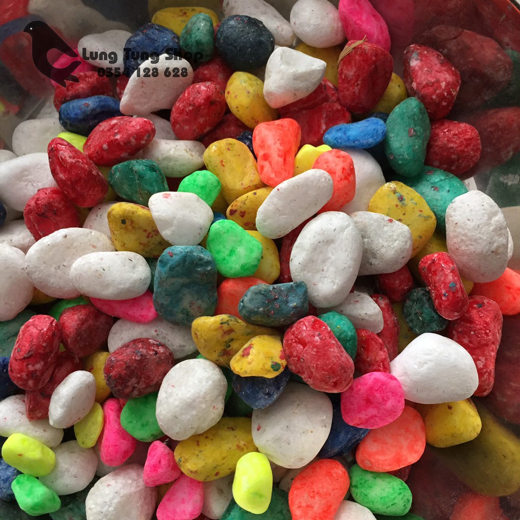 1kg Đá sỏi nhiều màu - size vừa