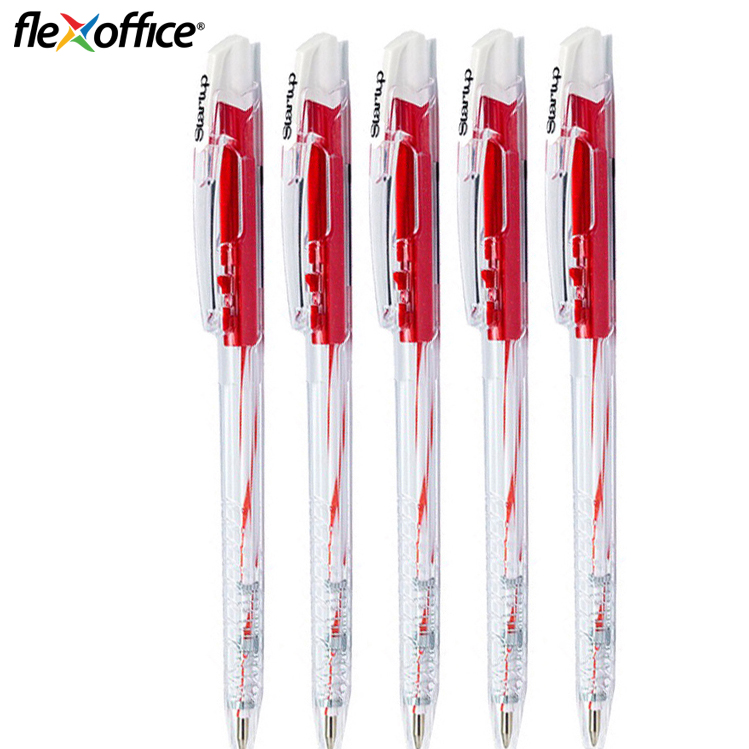 Hộp 20 cây viết Bút Bi Thiên Long Flexoffice FO-03 ( xanh, đỏ, đen )