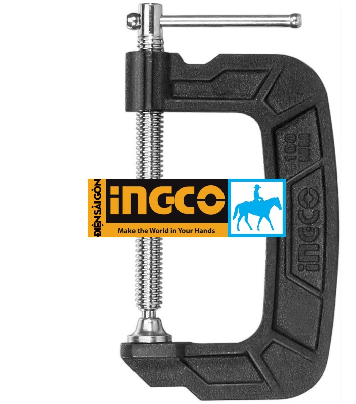 Cảo Kẹp chữ C 4inch 100mm INGCO HGC0104