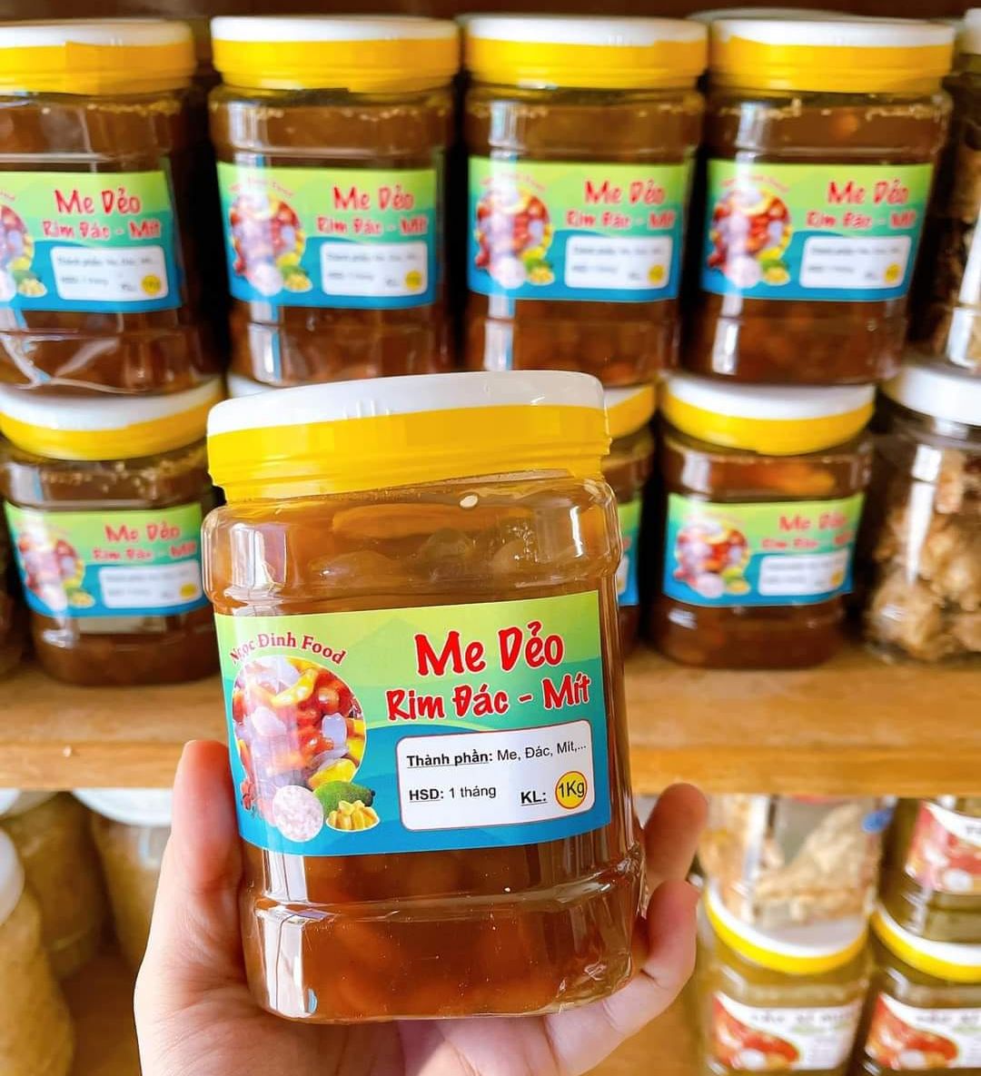 Hủ 1Kg me hạt dẻo rim đác mít siêu thơm ngon