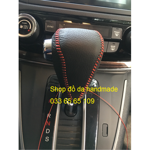 Bọc cần số xe Honda CRV bằng da thật