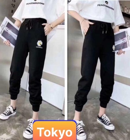 QUẦN JOGGER THỂ THAO NAM NỮ UNISEX HOA CÚC CAO CẤP CHẤT NỈ DÀY DA CÁ THOÁNG MÁT - TOKYO FASHION