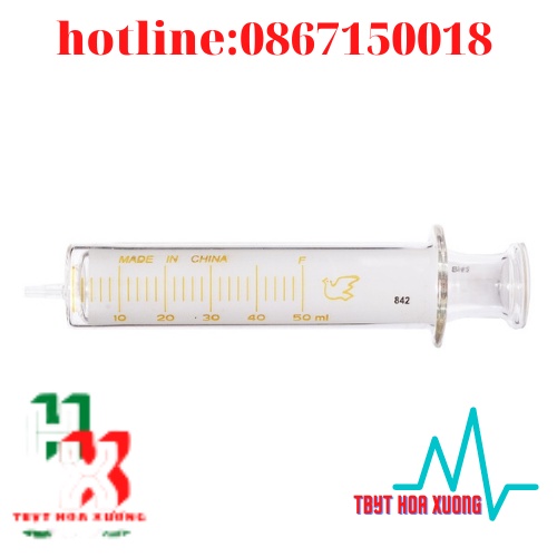Bơm Tiêm Thuỷ Tinh Các Kích Cỡ 5ml, 10ml, 20ml, 30ml, 50ml, 100ml