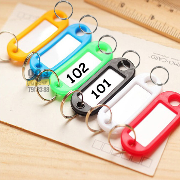Combo 20 pcs KeyChain. Key Card. Key Ring ID. Tags Name Card. KeyChain Luggage Travel