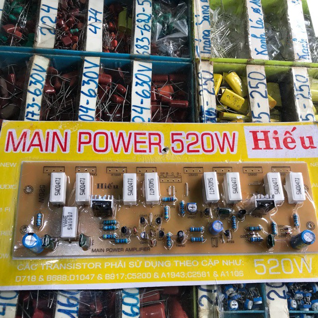 Hot-mạch công suất 520w 16 sò 2 bo