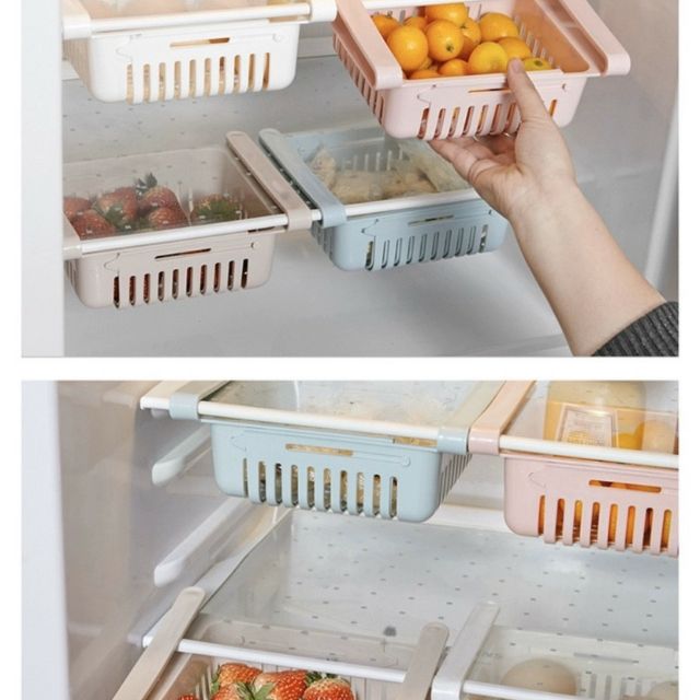 Rổ cài tủ lạnh tiện dụng rổ đựng đồ tủ lạnh