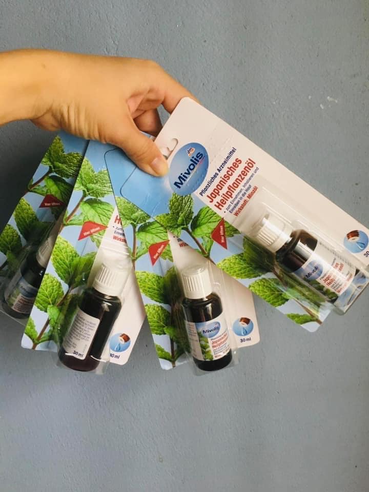 [ Hàng chuẩn Đức ] Tinh dầu bạc hà Mivolis đa công dụng 30ml