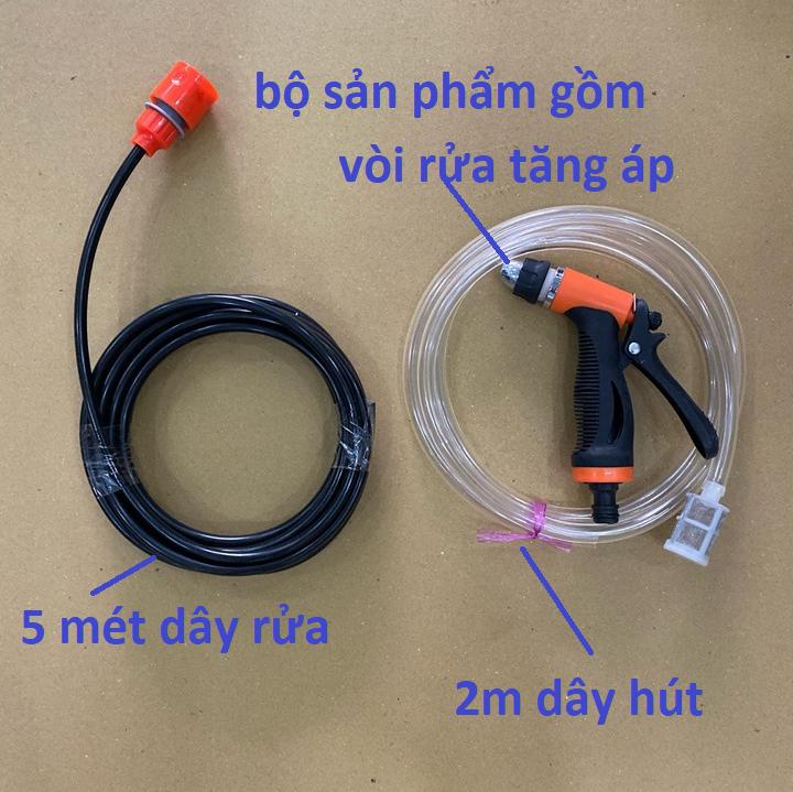 bộ máy rửa xe - máy bơm tăng áp 12v