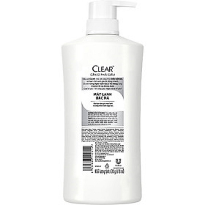Dầu Gội Clear  Bạc Hà 630G