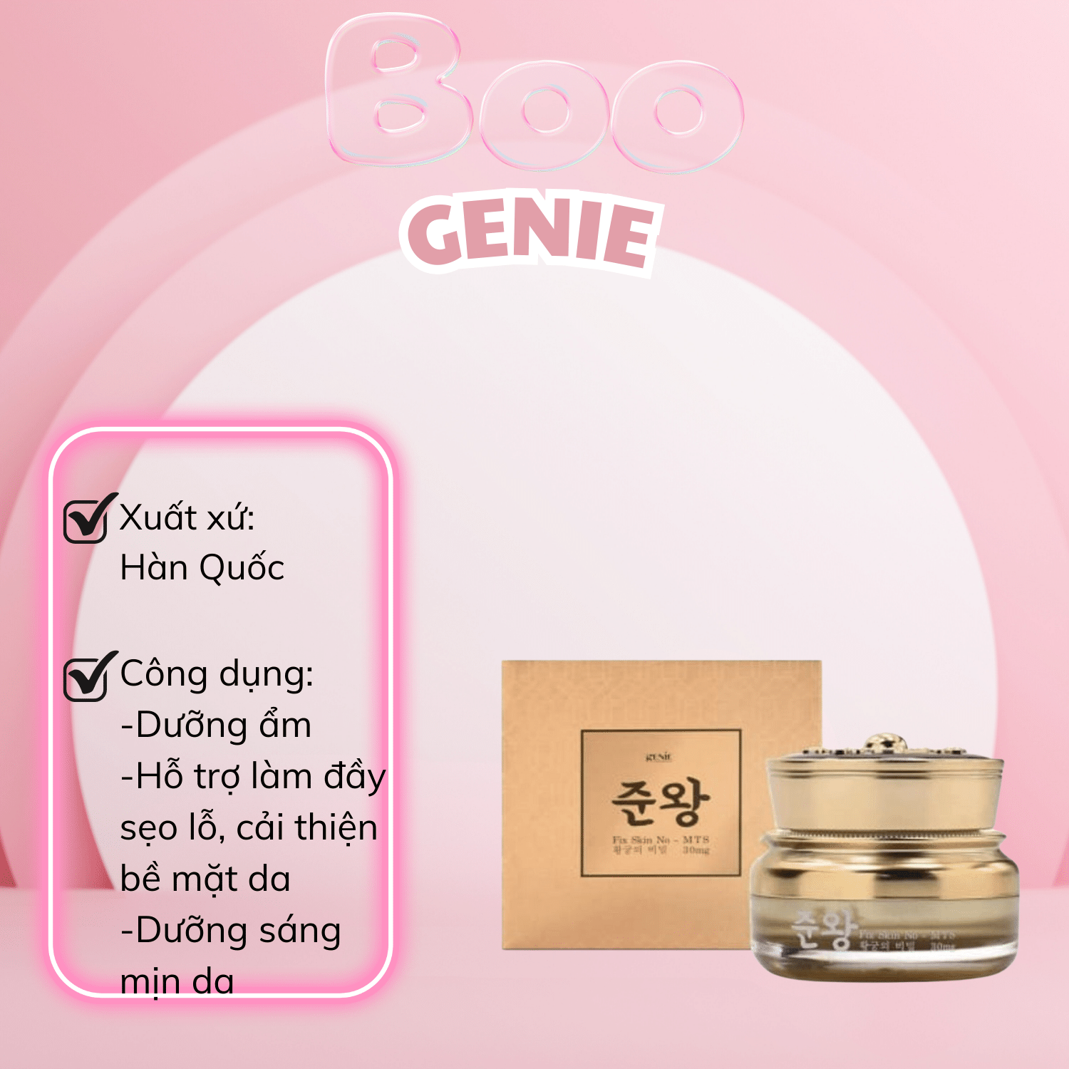 [HCM]Kem đông y Genie Non Fix Skin -Hàn Quốc