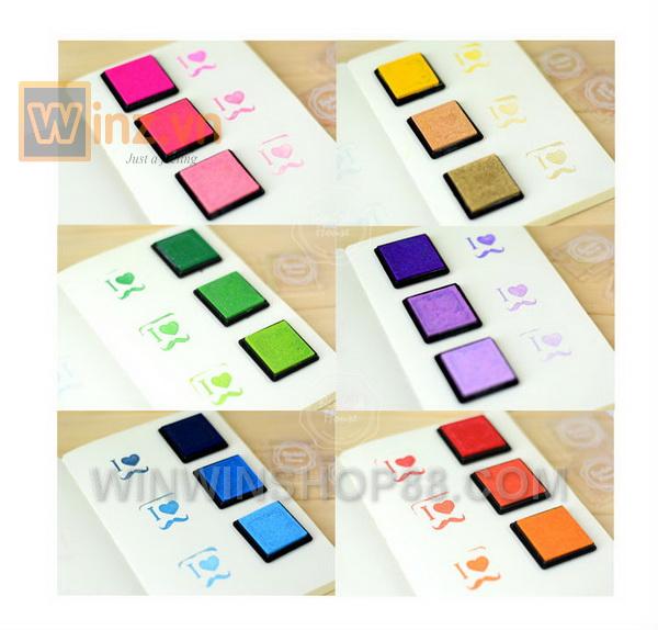 [HCM]Combo 5 bộ mực cho con dấu (màu ngẫu nhiên)