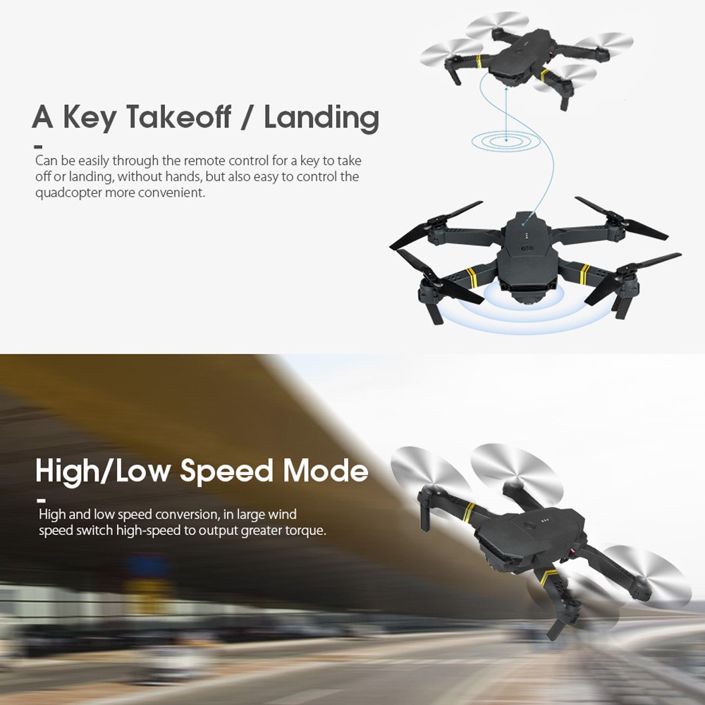 Flycam wifi E58 camera HD 4K tặng túi đựng