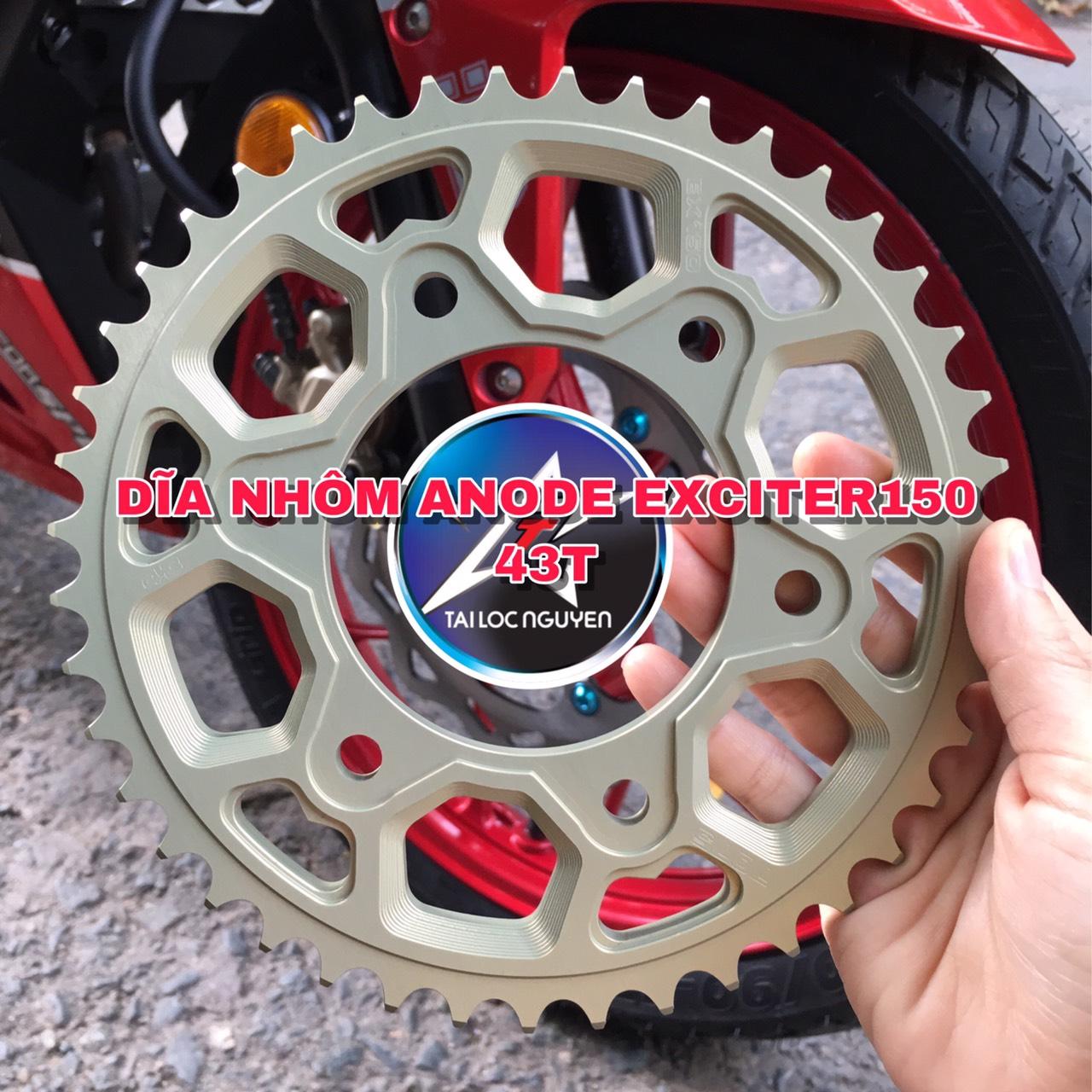 DĨA NHÔM ANODE 7075 CHO EXCITER150 M2 SIZE 43T