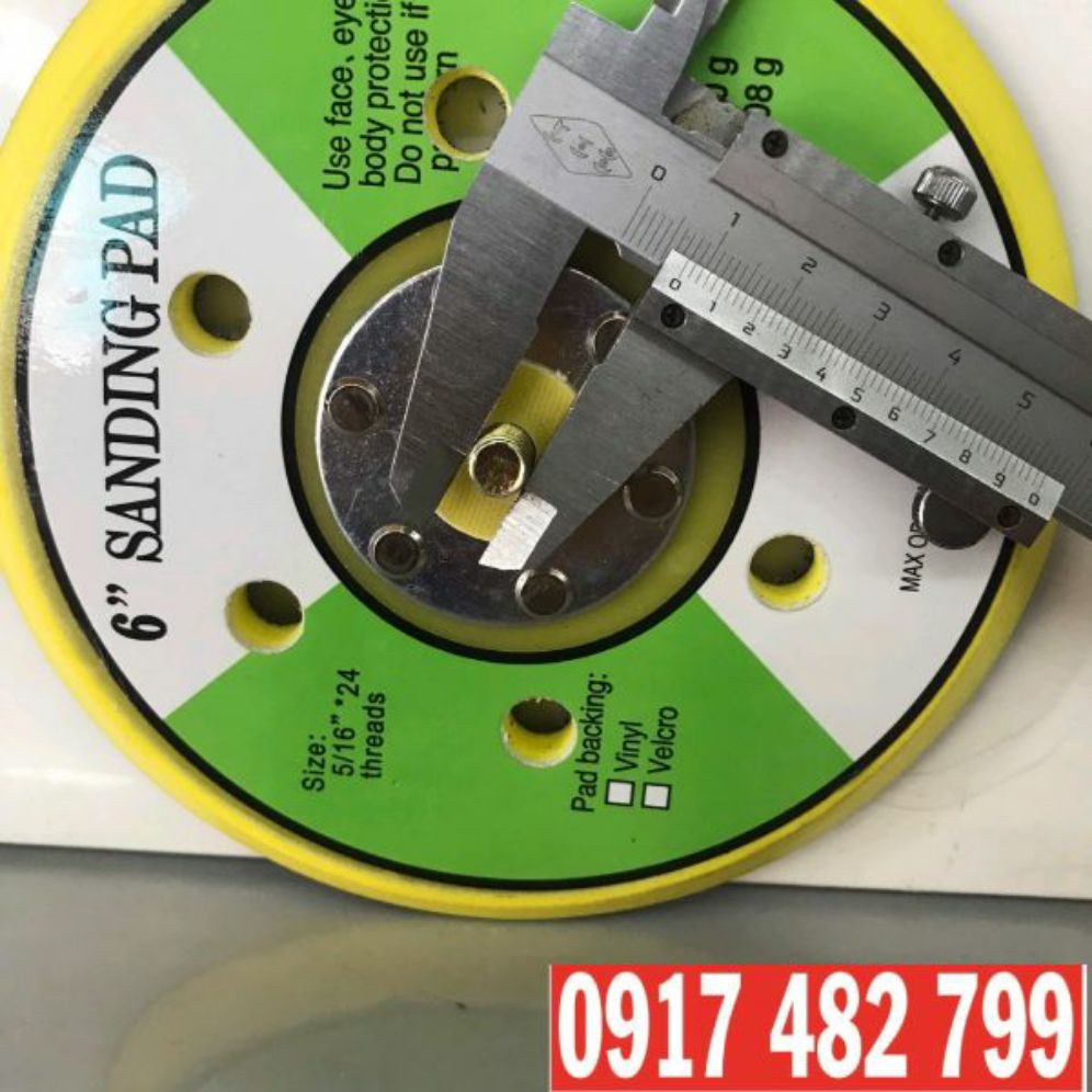 Đế chà nhám hơi 6 inh 150mm 15cm