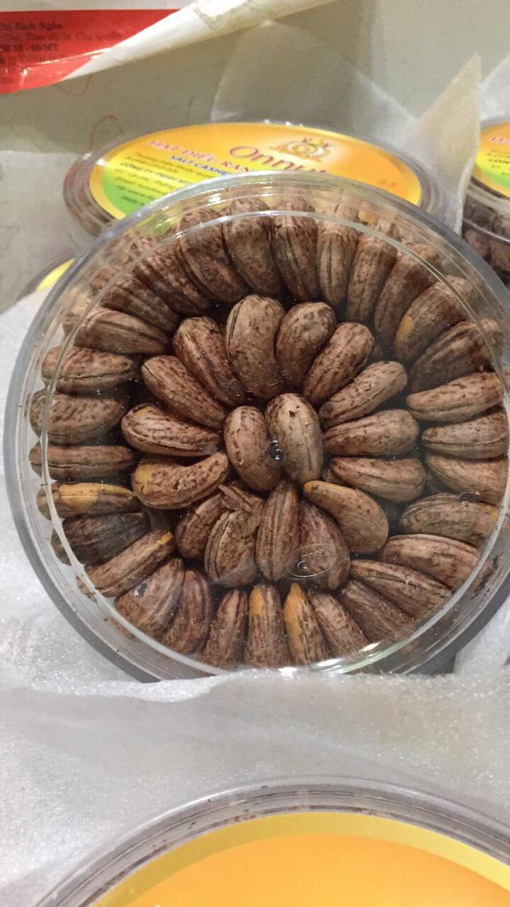 [HCM]Hộp 500gr Hạt điều rang muối vỏ lụa loại 1 Bình Phước