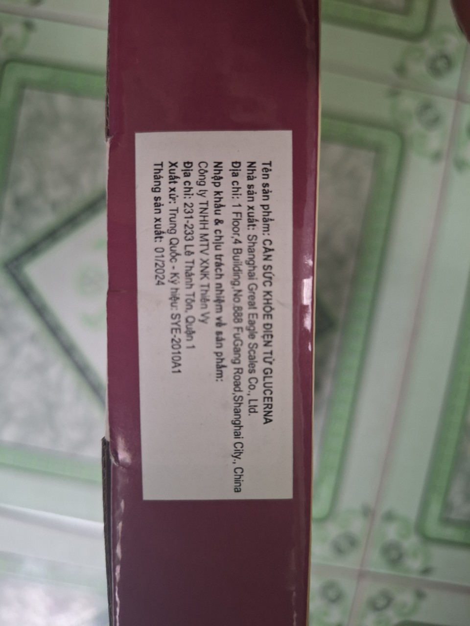 CÂN SỨC KHỎE ĐIỆN TỬ GLUCENA