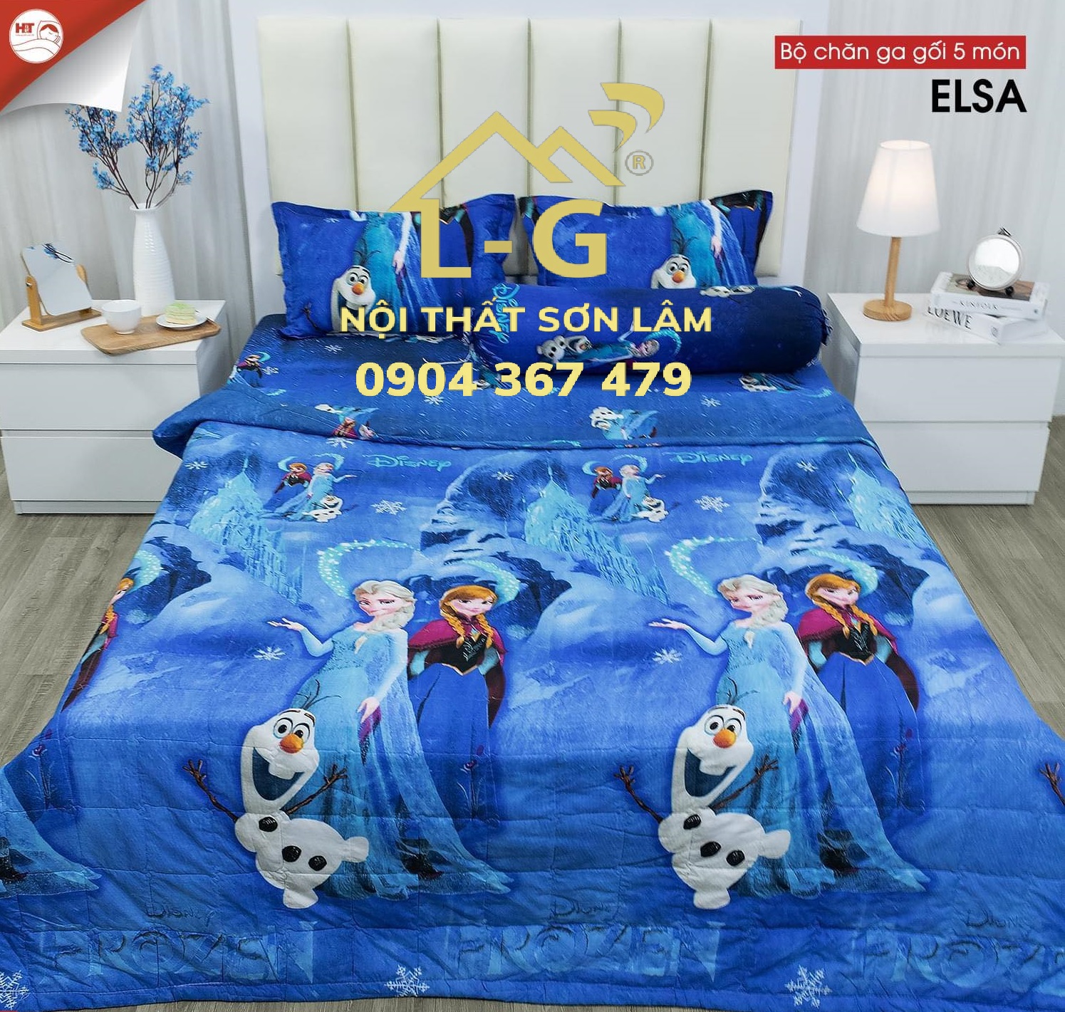Bộ chăn ga gối mềm giá rẻ - mẫu hoạt hình dễ thương 1m6 x 2m