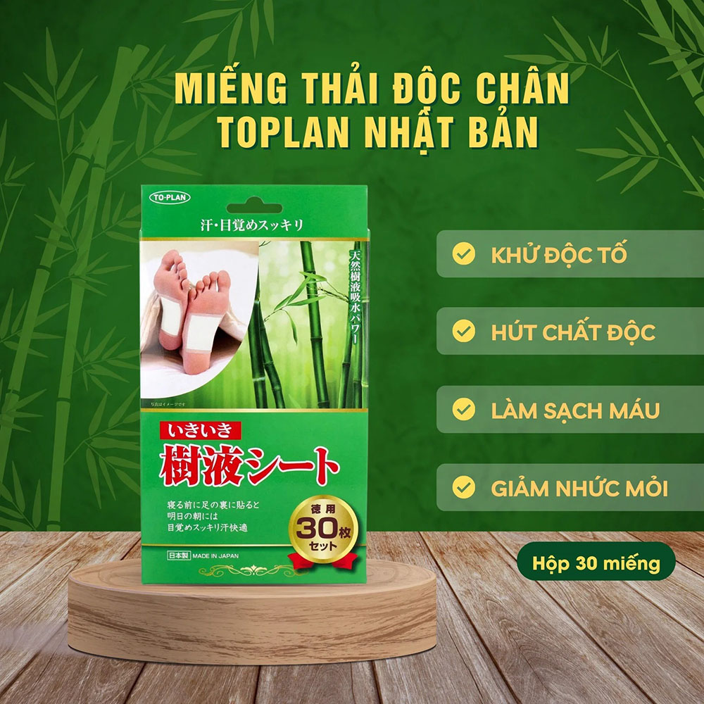 Miếng Dán Thải Độc Chân Kenko Nhật Bản 30 Miếng