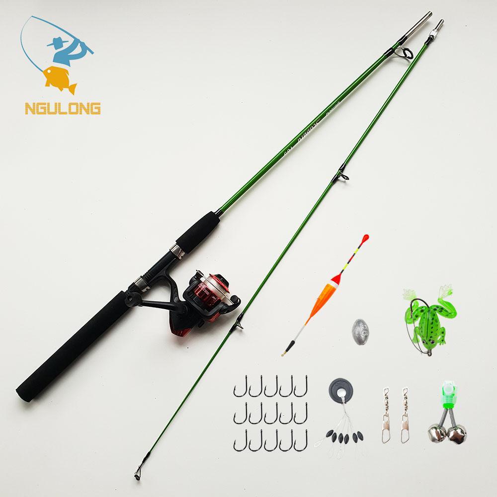 Bộ Cần Câu Shimano 2 Khúc Đặc ruột tặng kèm Máy và dây câu, kèm phụ kiện như ảnh chỉ việc đi câu ( ngulong )