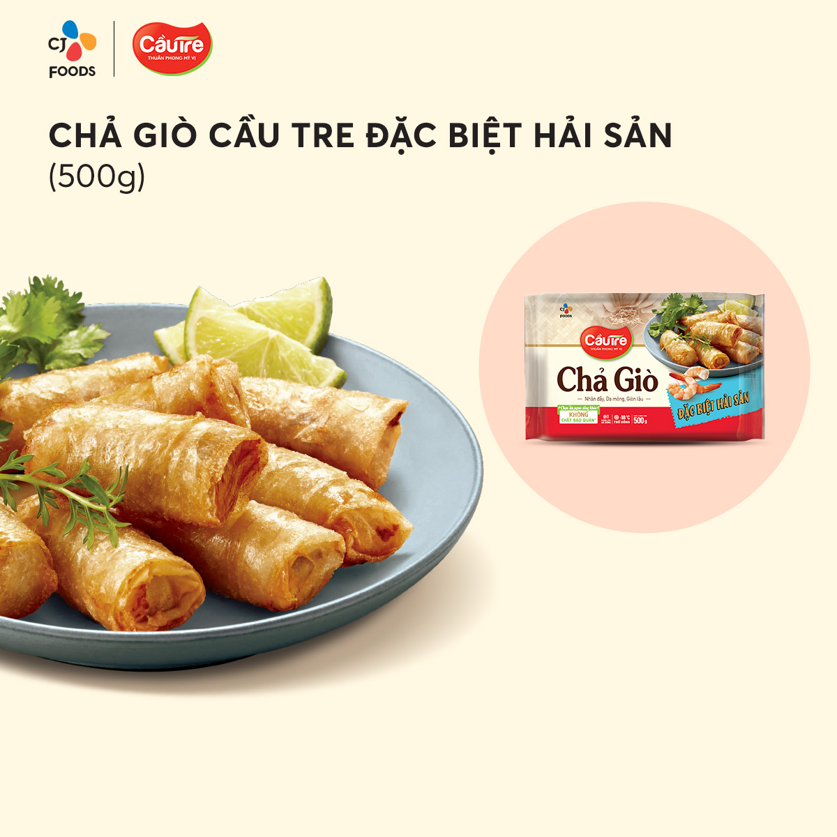 [Fast Delivery] Special Cau Tre Spring Rolls 500g (Seafood Filling/Meat Filling)
