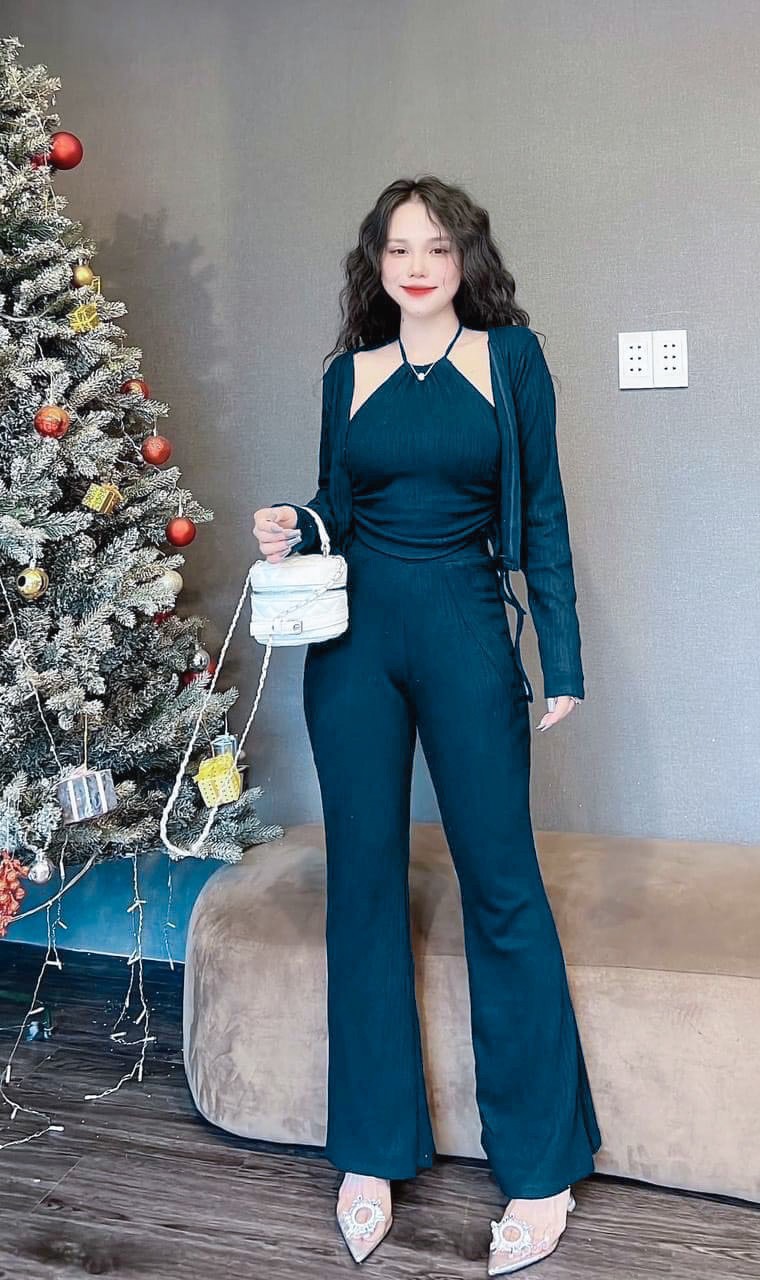 Set 3 món nữ, đồ bộ nữ bigsize, set bộ nữ, sét bộ thun tăm nữ bigsize, sét 3 món áo yếm
