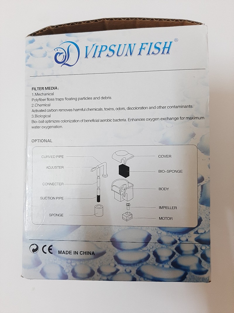 Lọc thác Vipsun AP303H cho bể dài từ 30-35cm