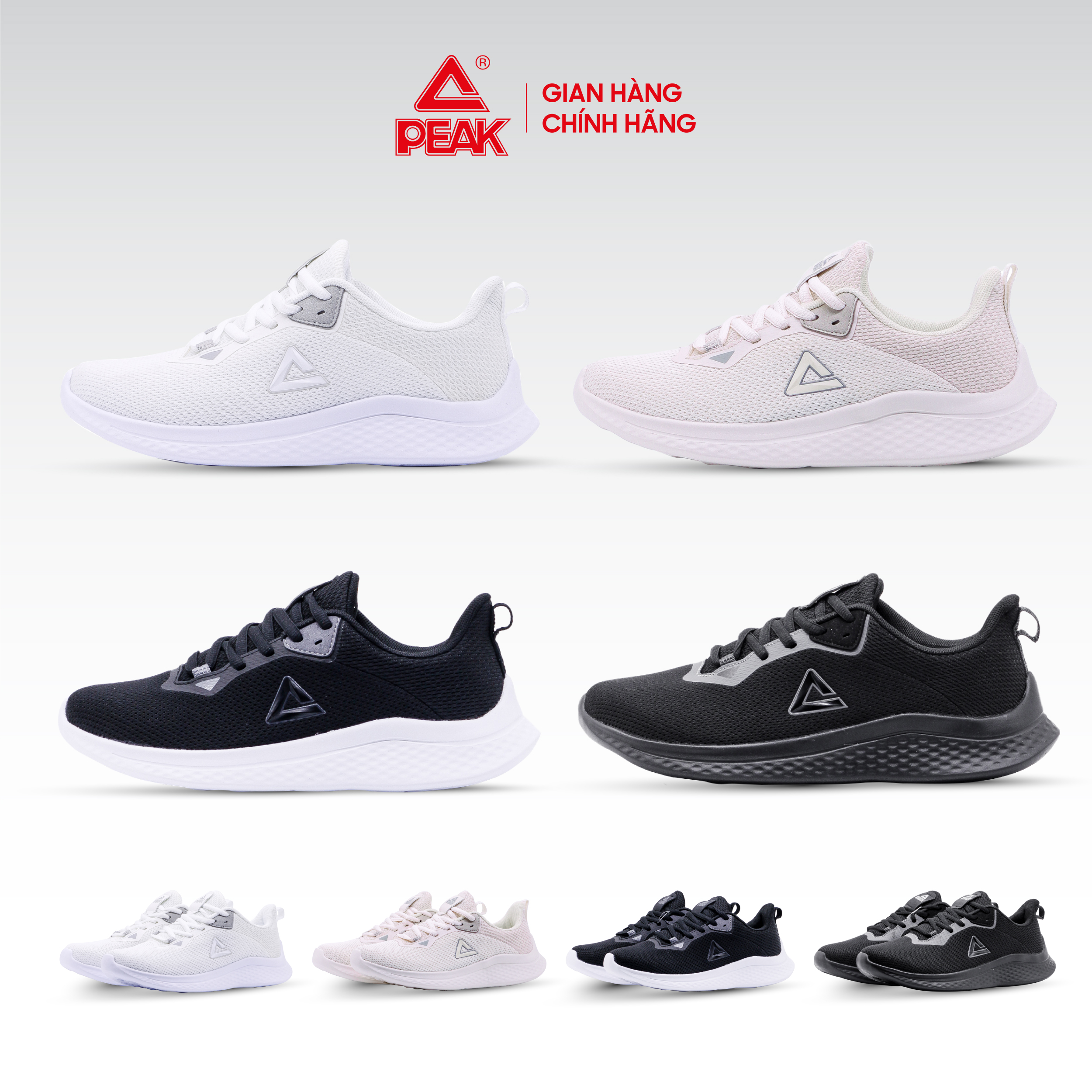 Giày Chạy Bộ Nữ PEAK Running E223198H