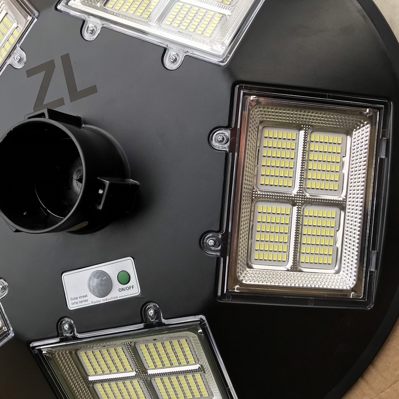 đèn năng lượng mặt trời 500w ufo đĩa bay sân vườn , 840 chip led siêu sáng 8