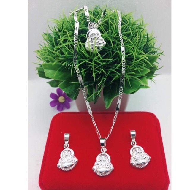 Dây chuyền bạc mặt địa cho bé yêu cầu may mắn - Kho sỉ bạc Nhất Linh
