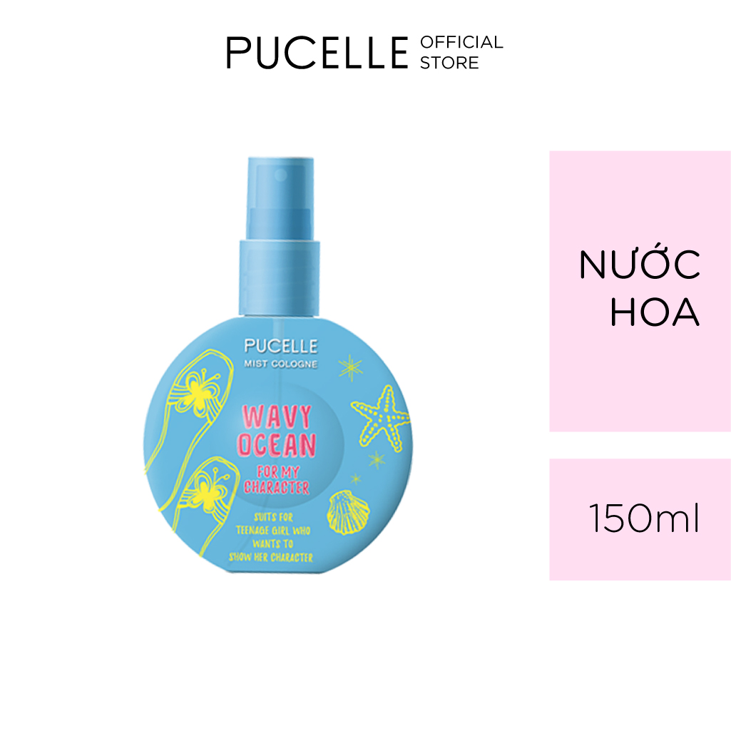 Nước Hoa PUCELLE MIST COLOGNE WAVY OCEAN FOR MY CHARACTER 150ml