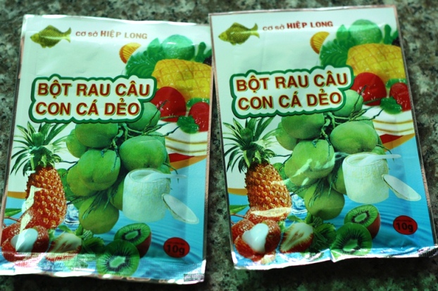 Hộp 12 gói thạch rau câu cá dẻo
