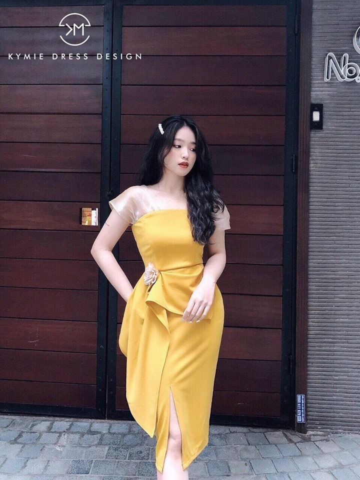 [HCM]HOT Đầm body đính hoa cực xinh ( Tặng kèm phụ kiện NB Jewerly )