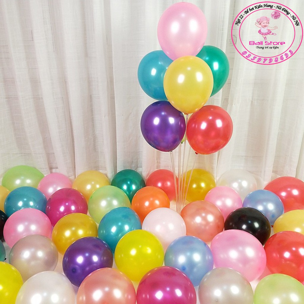 Set 10 Bong bóng nhũ Thái Lan 32cm (12)