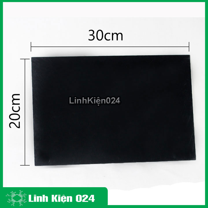 Mica Đen khổ A4 20x30cm dày 2mm làm mạch điện tử