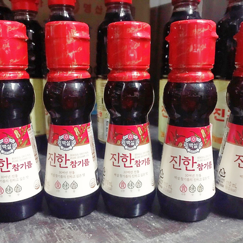 Dầu mè đậm đặc Hàn Quốc Beksul (chai 110ml)